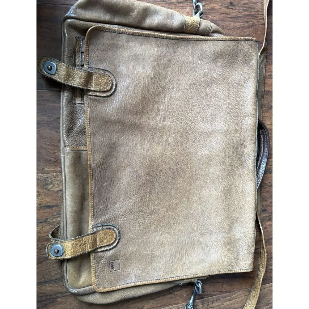 Vintage CW Marianelli Italian Leather Messenger Briefcase Bag